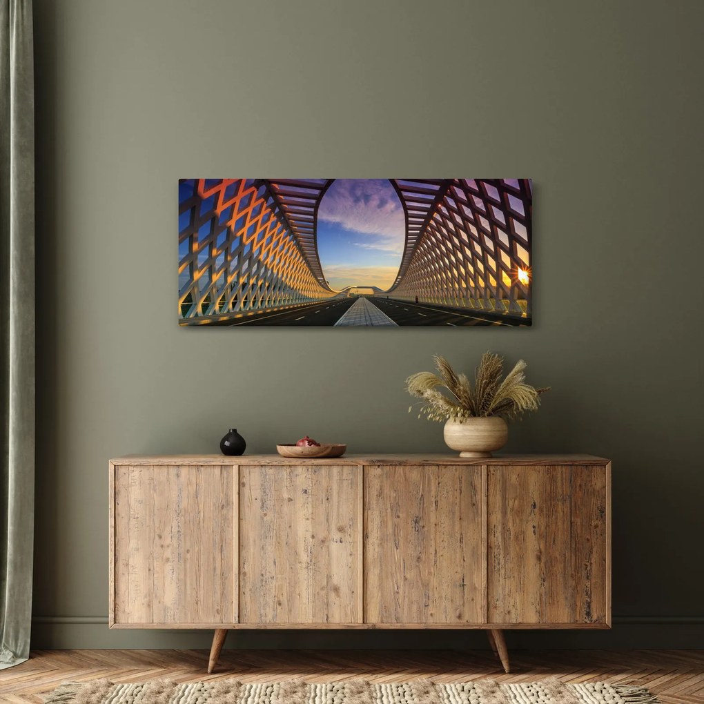 A modern hídépítészet képe (120x50 cm)