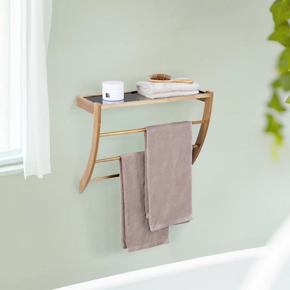 Wenko Fürdőszoba polc akáciából készült rúddalFONDI