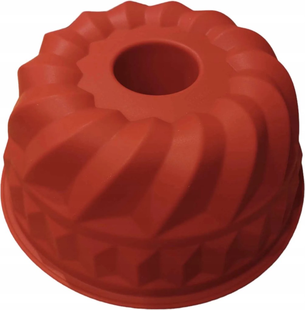 Szilikon muffin sütőforma 23cm piros