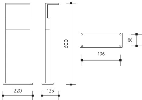 LED Kültéri lámpa érzékelővel NATURA LED/12W/230V 4000K IP54 barna/antracit