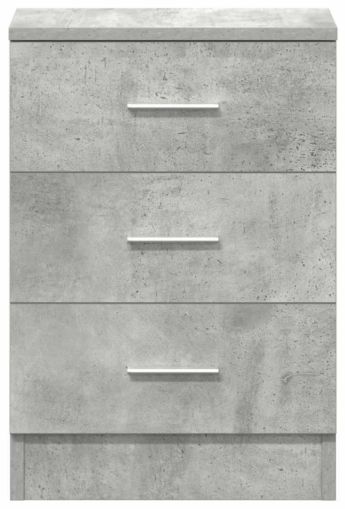 2 db betonszürke szerelt fa éjjeliszekrény 38 x 35 x 56 cm