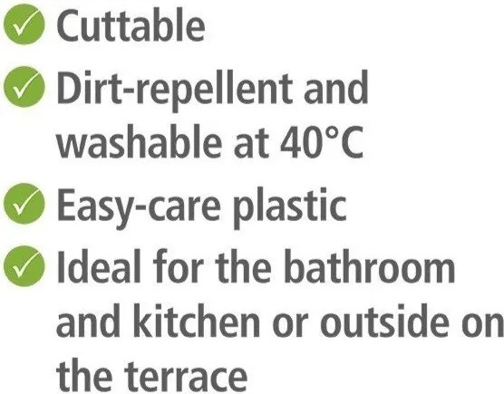 Szürke műanyag fürdőszobai kilépő 50x80 cm Sassi – Wenko