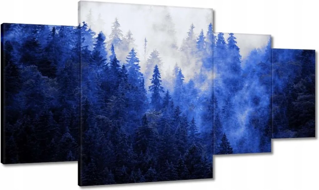 Vászonkép 160x90 Kék táj Hegyek