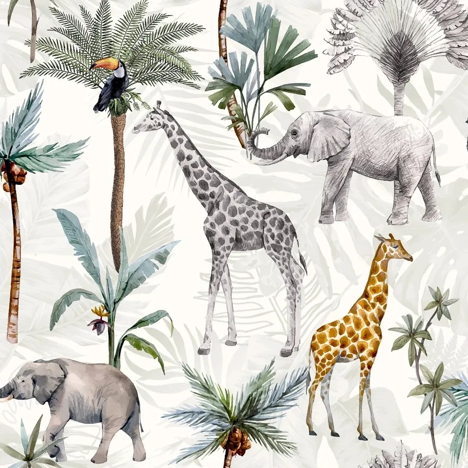 Arthouse Signature 1 Animali Africani színes állatos papír tapéta – 923709