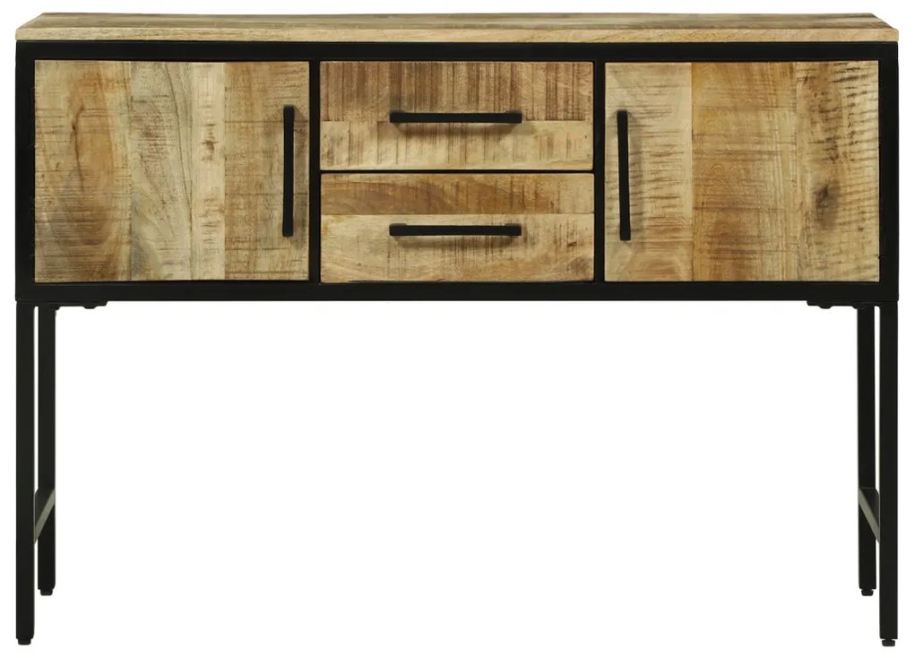 Oldalszekrény 100x35x70 cm Tömör fa Durva mangó