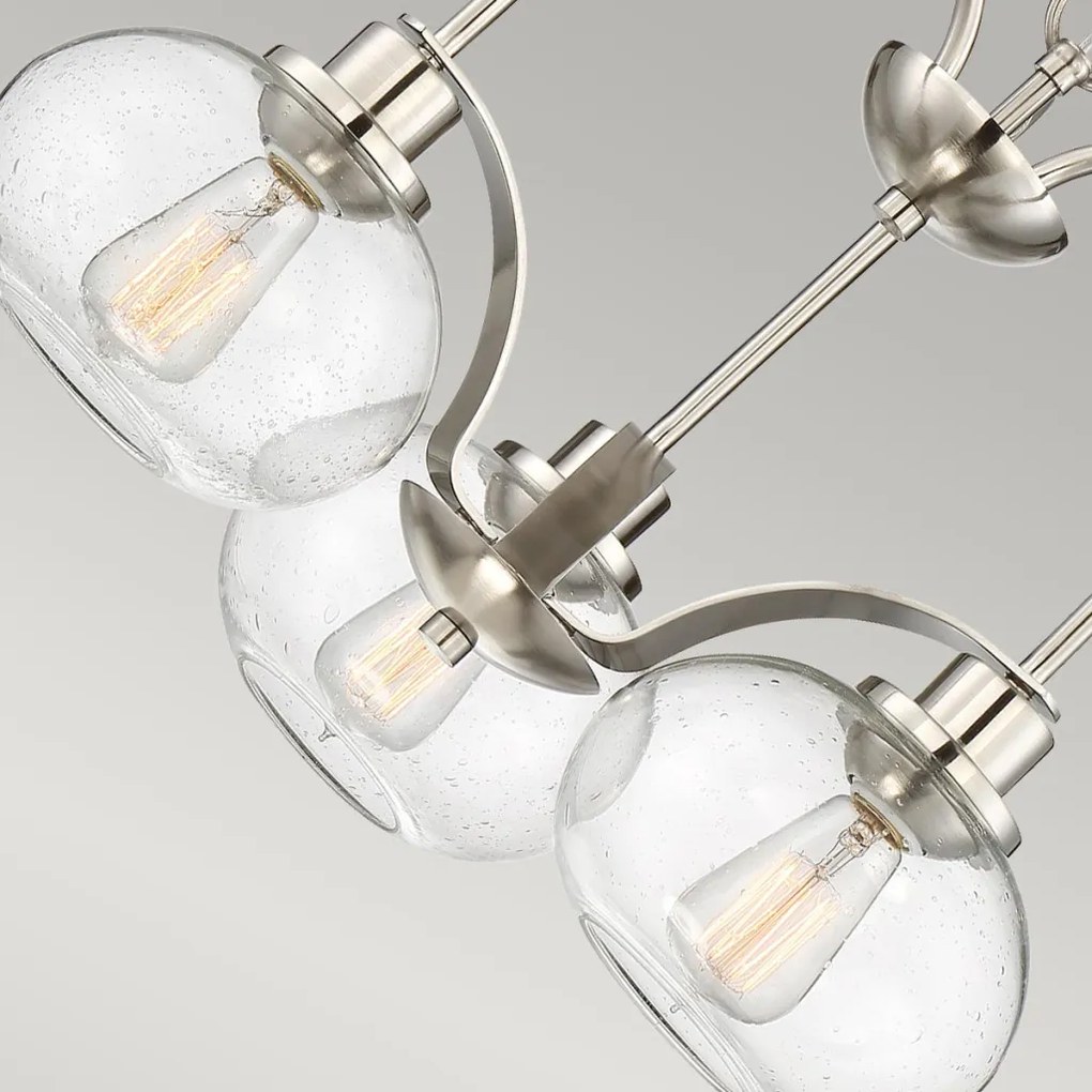 ELSTEAD QZ-TRILOGY3-BN QUOIZEL Glamour Csillár Polírozott nikkel E27 IP20