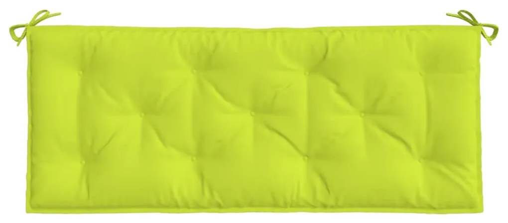 élénkzöld oxford szövet kerti padpárna 120 x 50 x 7 cm