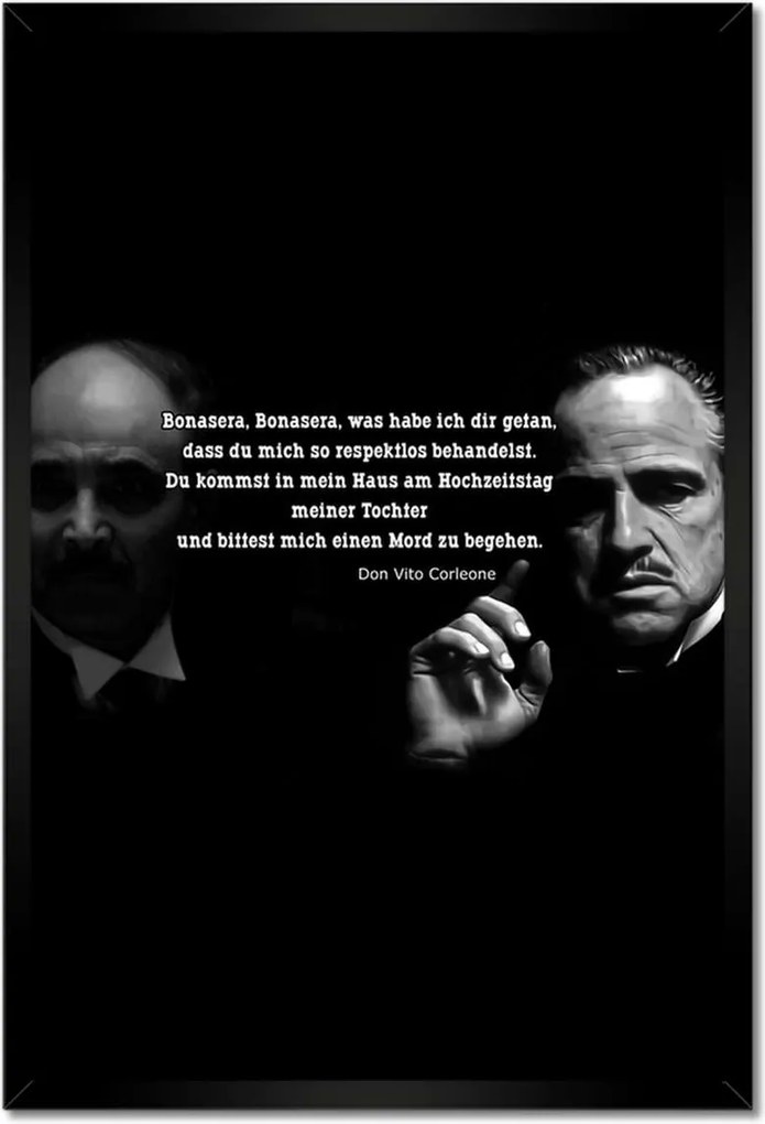 Poszterek keretben 40x60 Idézetek a Keresztapáról