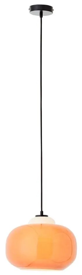 Brilliant - Zsinóros csillár BLOP 1xE27/60W/230V narancssárga