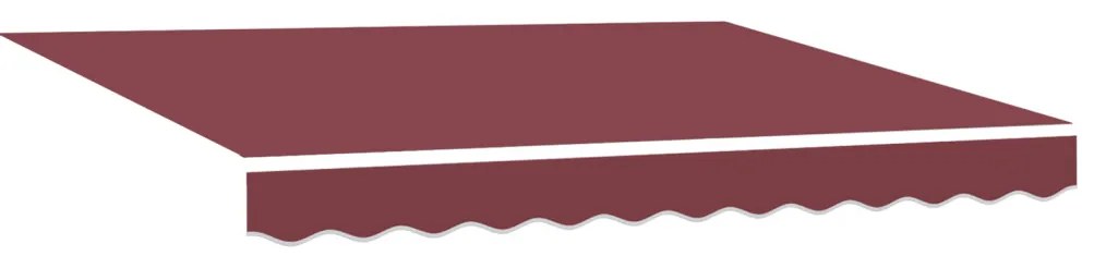 Napellenző Csere Anyag 3.5x2 m Keret Burgundi
