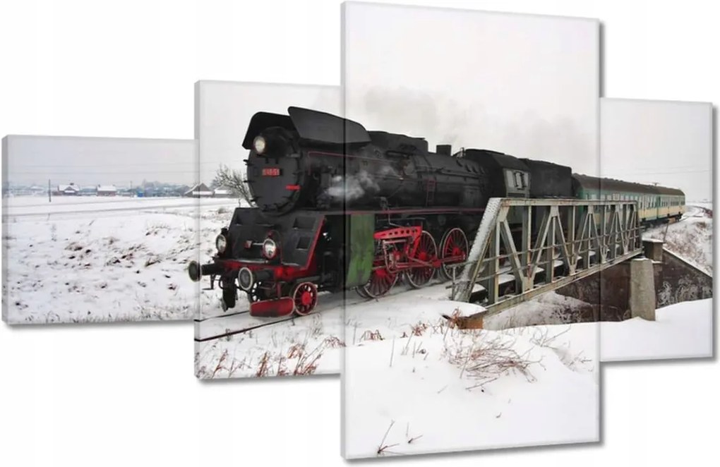 Festmények 130x80 Gőzmozdony Ol 49-59