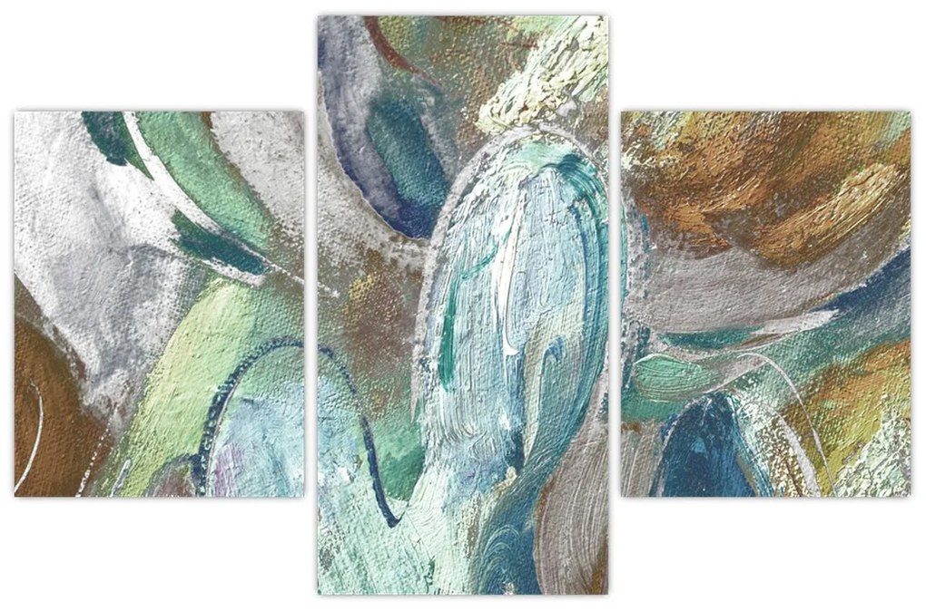 Kép - Absztrakt figurás festészet (90x60 cm)