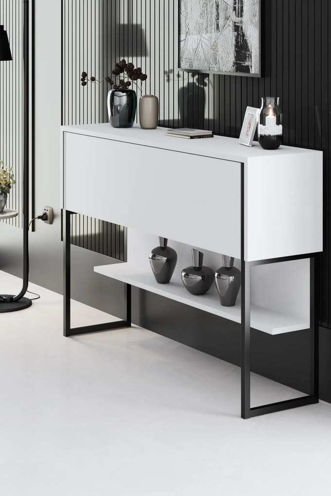 Komód Luxe - Black, White