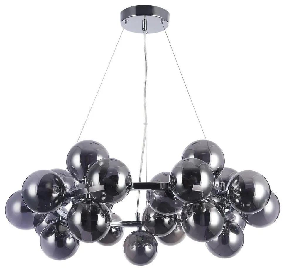 Italux ITALUX PND-5252-25-CH+SMK - Csillár zsinóron CABELLA 25xG9/28W/230V IT0036