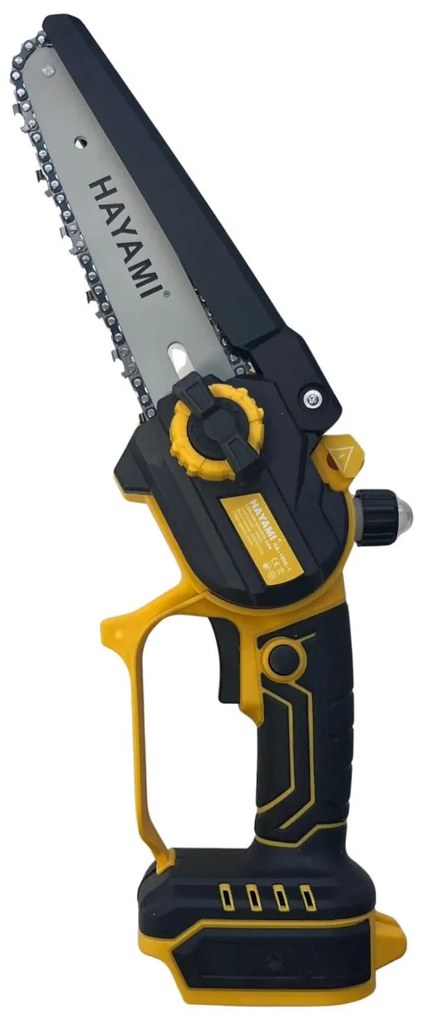 Nagy HAYAMI HA-1008-1 3 az 1-ben AKU készlet - fűrész + metszőolló + hosszabbító rúd 2,4 m
