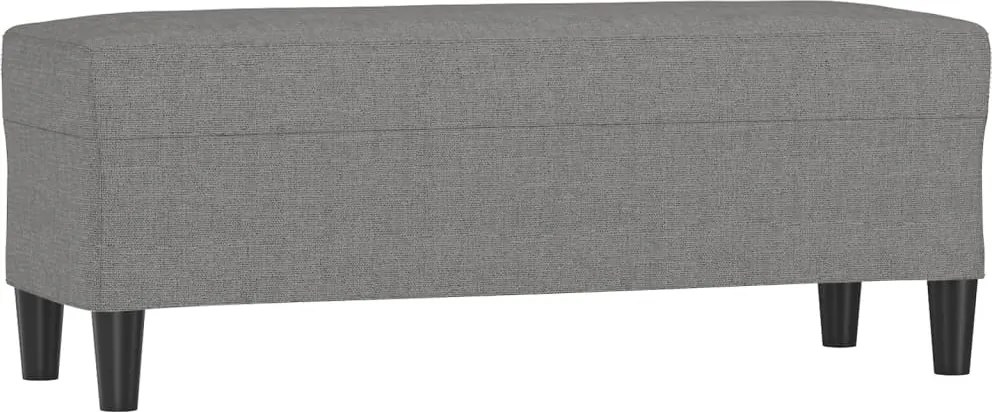 vidaXL sötétszürke szövet pad 100x35x41 cm