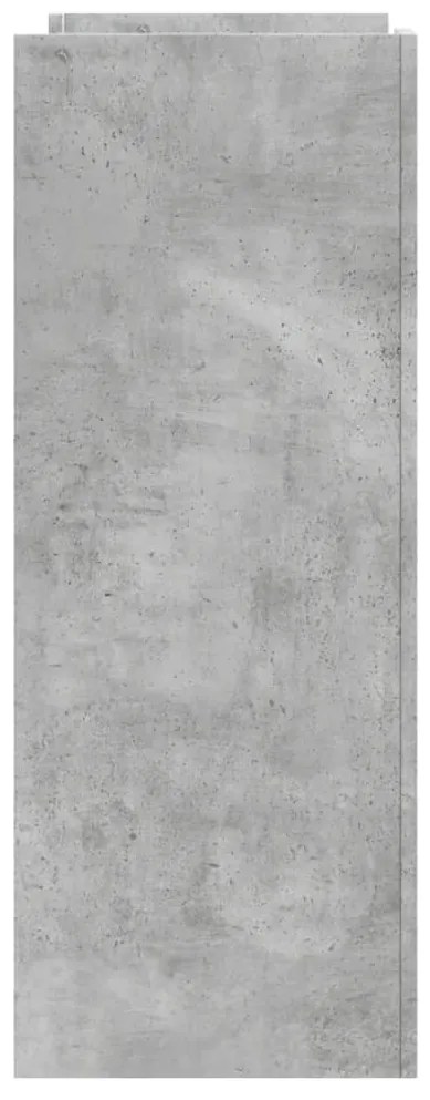 betonszürke szerelt fa tálalóasztal 100x35x90 cm