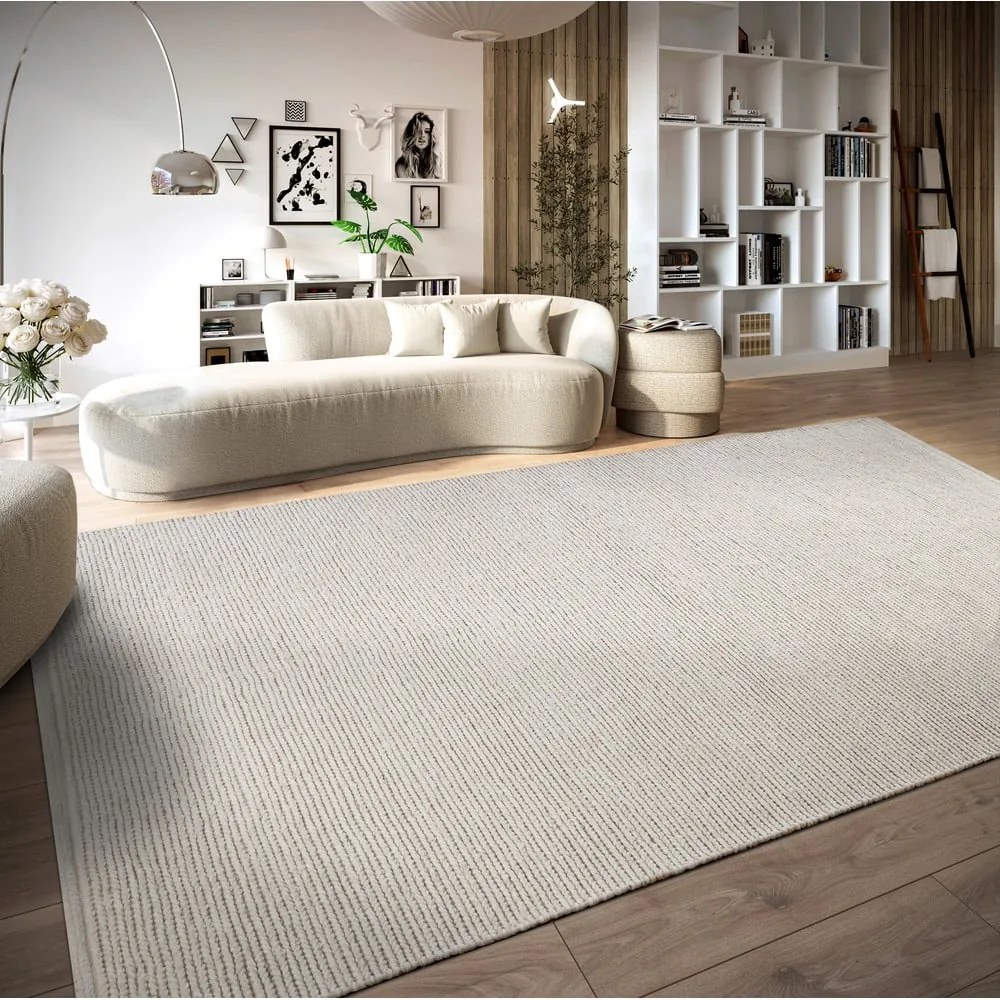 Fehér kézi szövésű gyapjú szőnyeg 160x230 cm Francois – Villeroy&amp;Boch