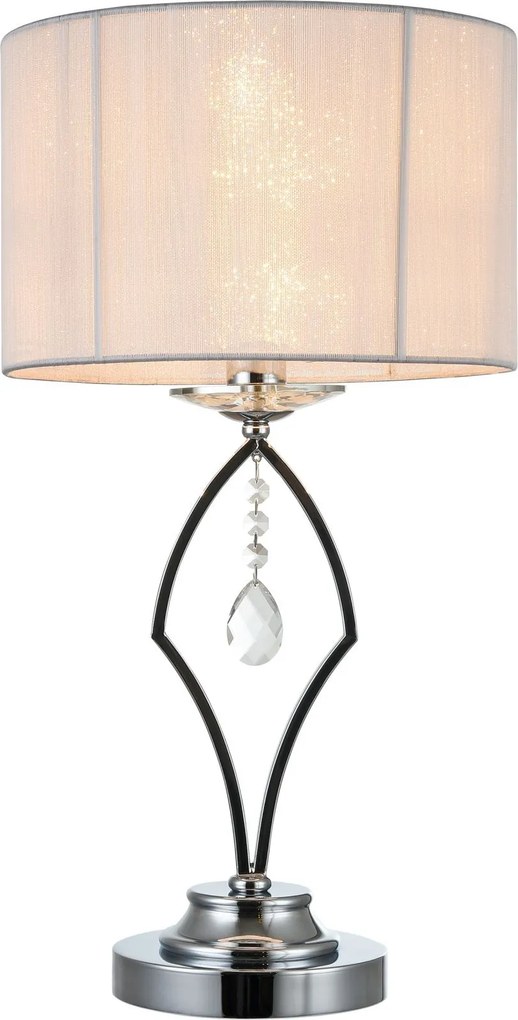 Maytoni modern asztali lámpa miraggio fehér króm mymod602-tl-01-n