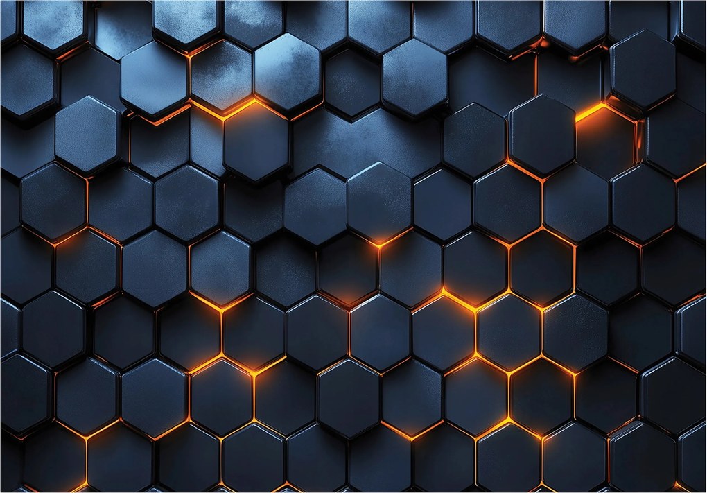 3d fotótapéta Effekt Beton Fém absztrakt Modern Nappali