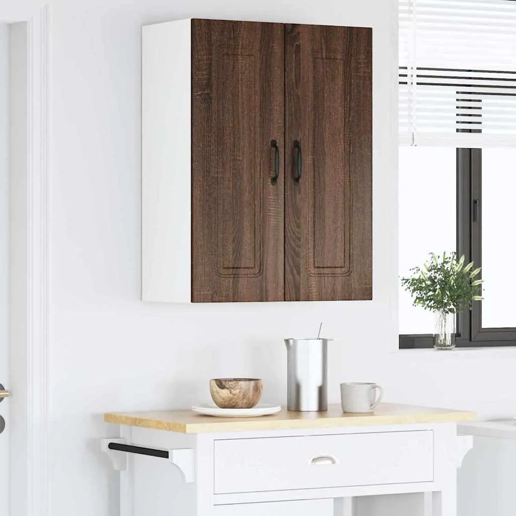 Fali konyhaszekrény 2 pcs Barna Tölgy 30 x 31 x 80 cm Faanyag