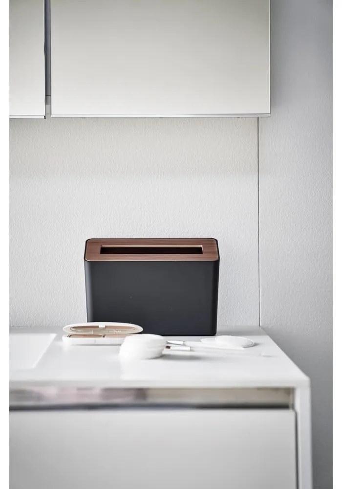 Fekete műanyag irodai szemetes 2,3 l Rin – YAMAZAKI