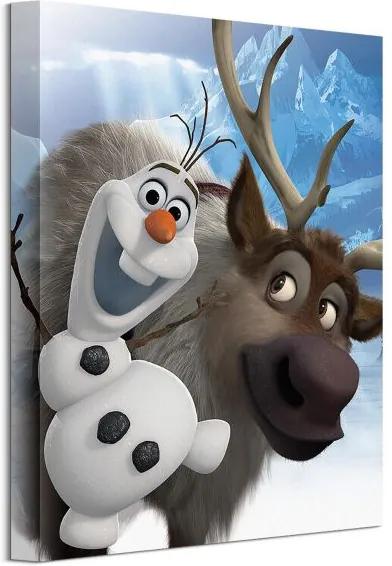 Vászonkép Disney Frozen Olaf i Sven 30x40cm WDC92500