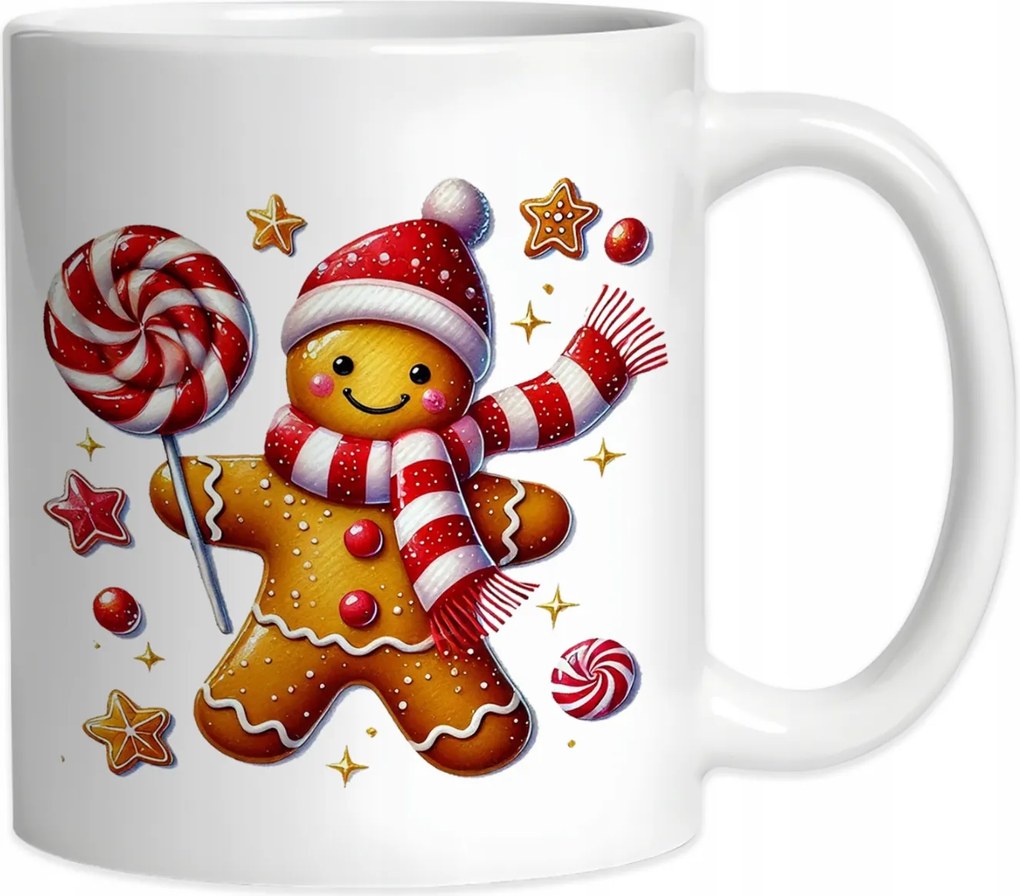 Karácsonyi bögre Sütemény Mikulás Mézeskalács Karácsony 330ml