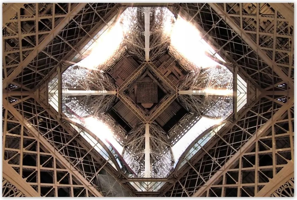 Poszterek 120x80 Eiffel-torony alulról