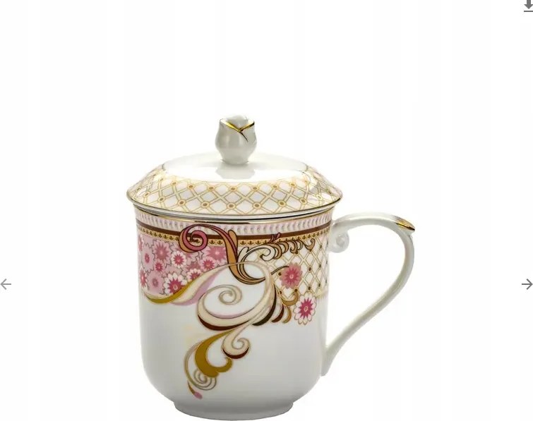 Porcelán teásbögre fedő szűrő Royal Bone China