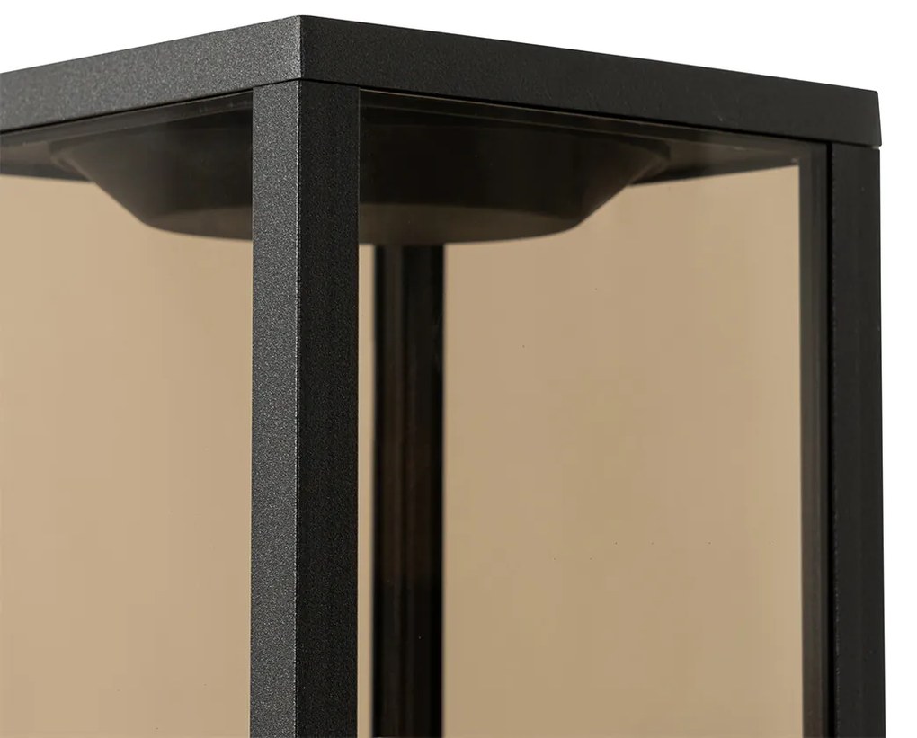 Füstös fekete kültéri állólámpa 80 cm IP44 - Charlois