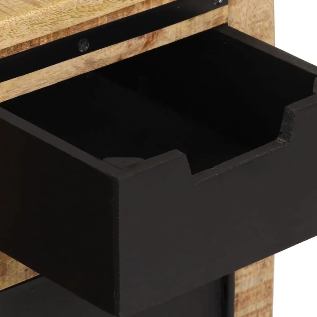 tömör mangófa tálalószekrény 2 fiókkal 55 x 35 x 60 cm