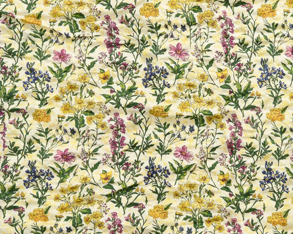 Krepp ágyneműhuzat HERBELLE színes Ágyneműhuzat mérete: 70 x 90 cm | 140 x 200 cm