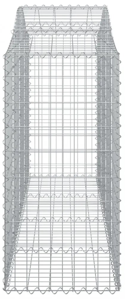 20 db íves horganyzott vas gabion kosár 200x50x100/120 cm