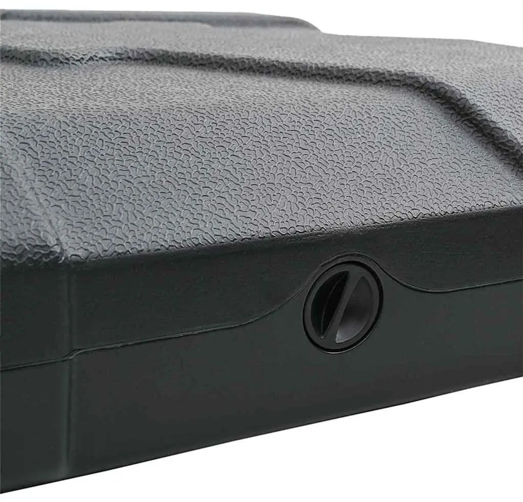 Esernyő Alap Szett 2 pcs Fekete 88.5 x 88.5 x 12 cm Műanyag