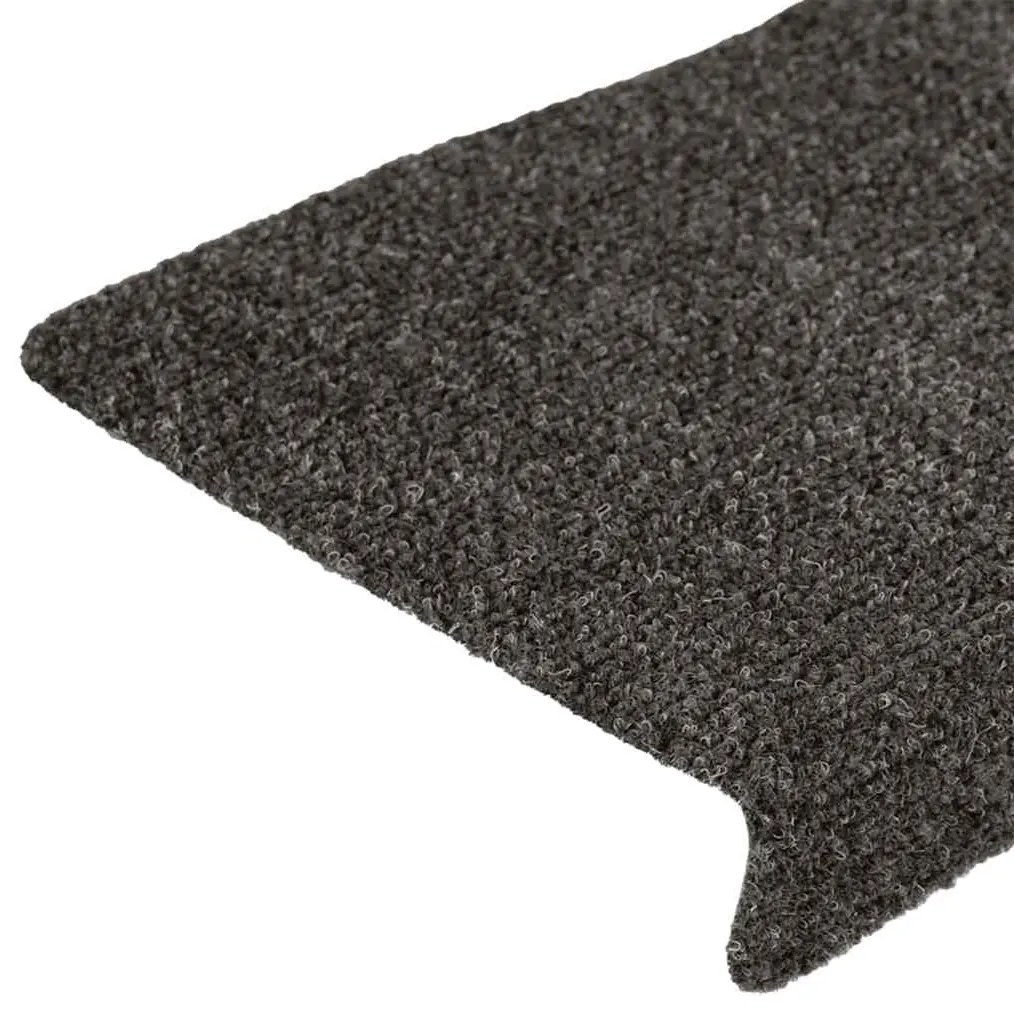 30 db antracitszürke öntapadó lépcsőszőnyeg 65x21x4 cm