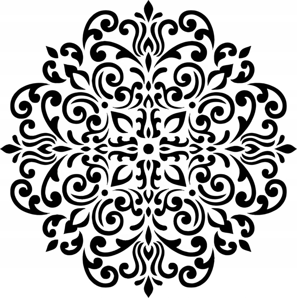 Mandala festősablon 15 Vakolatfesték 40 cm Építészeti beton