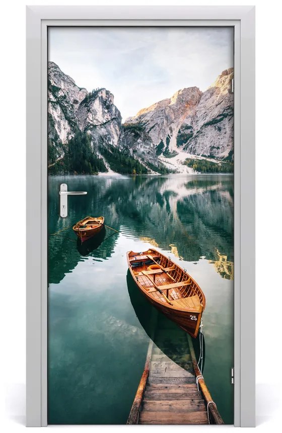 Poszter tapéta ajtóra A csónak a tavon 75x205 cm