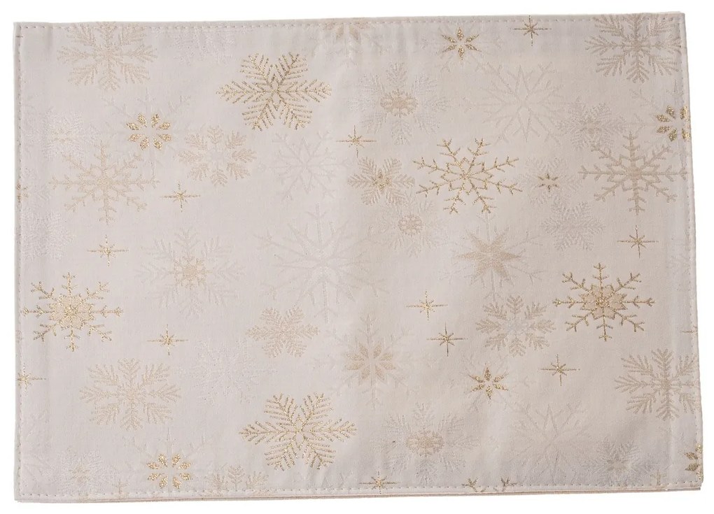 Hópelyhek karácsonyi vízálló tányéralátét mix, 32 x 45 cm