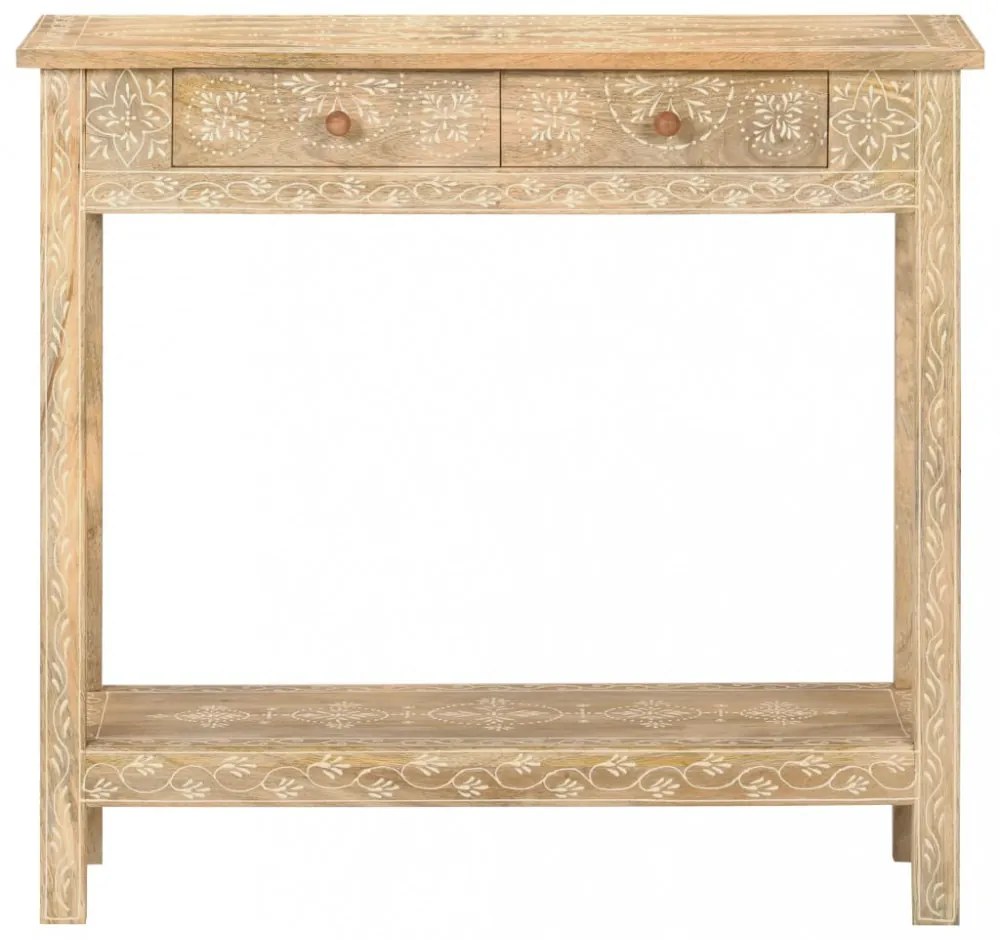 vidaXL tömör mangófa tálalóasztal 80 x 35 x 74 cm