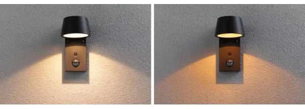 Paulmann 94714 - LED/6W IP44 Kültéri fali lámpa érzékelővel CAPERA 230V