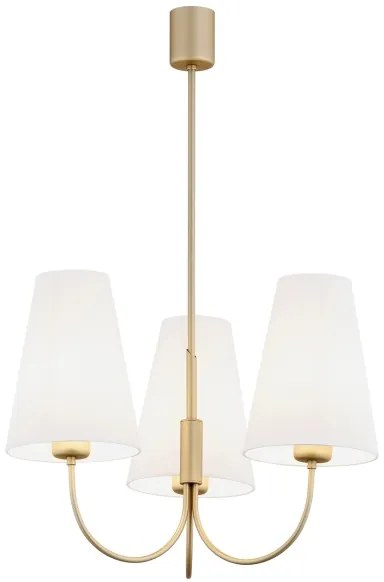 Argon 6267 - Csillár rúdon SAFIANO 3xE27/15W/230V arany