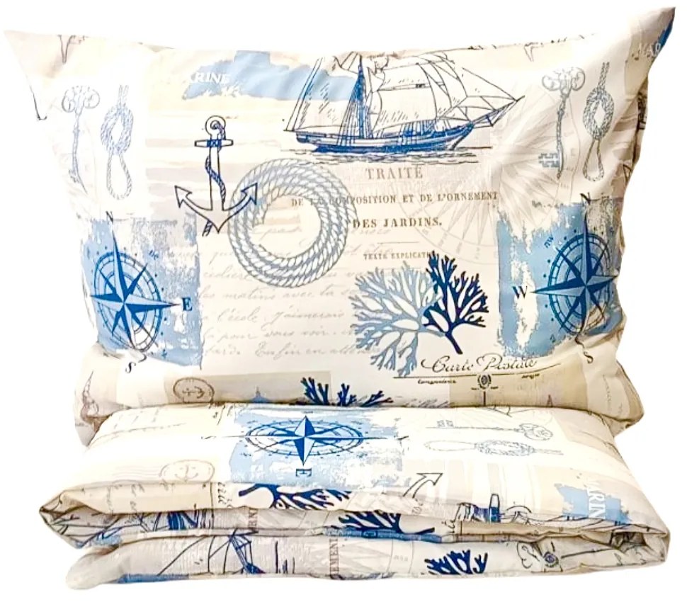 Pamut lepedők Atlantic TiaHome - 1x Párna 90x70cm, 1x Paplan 140x200cm