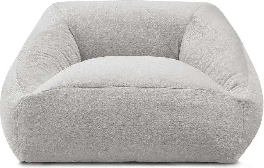 Világosszürke műszőrme babzsákfotel Lilibet – Bobochic Paris