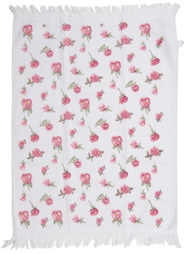 Konyhai pamut kéztörlő rózsás