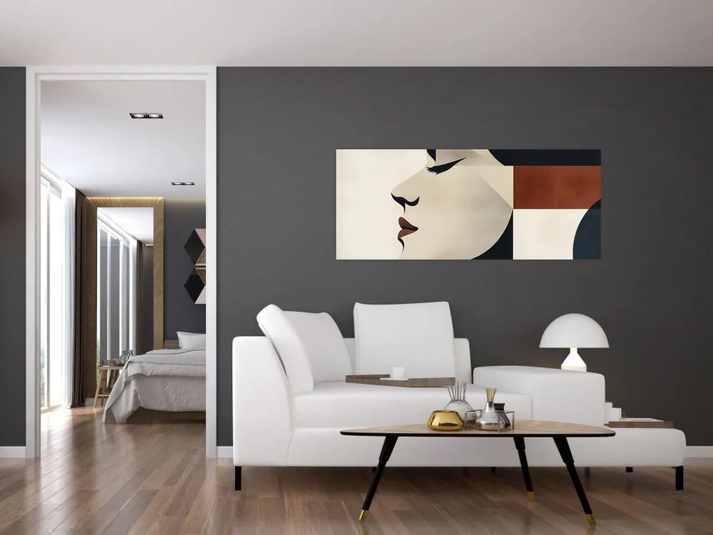 Kép - Nő profilból (120x50 cm)