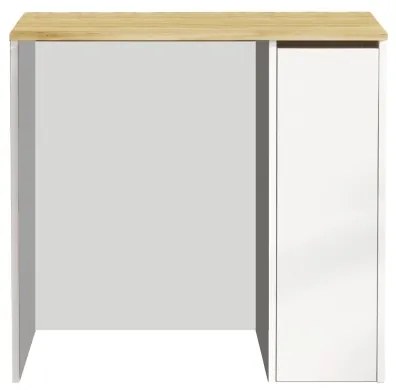 Mosógép szekrény tárolóhellyel 88,3x93,5 cm fehér/dió