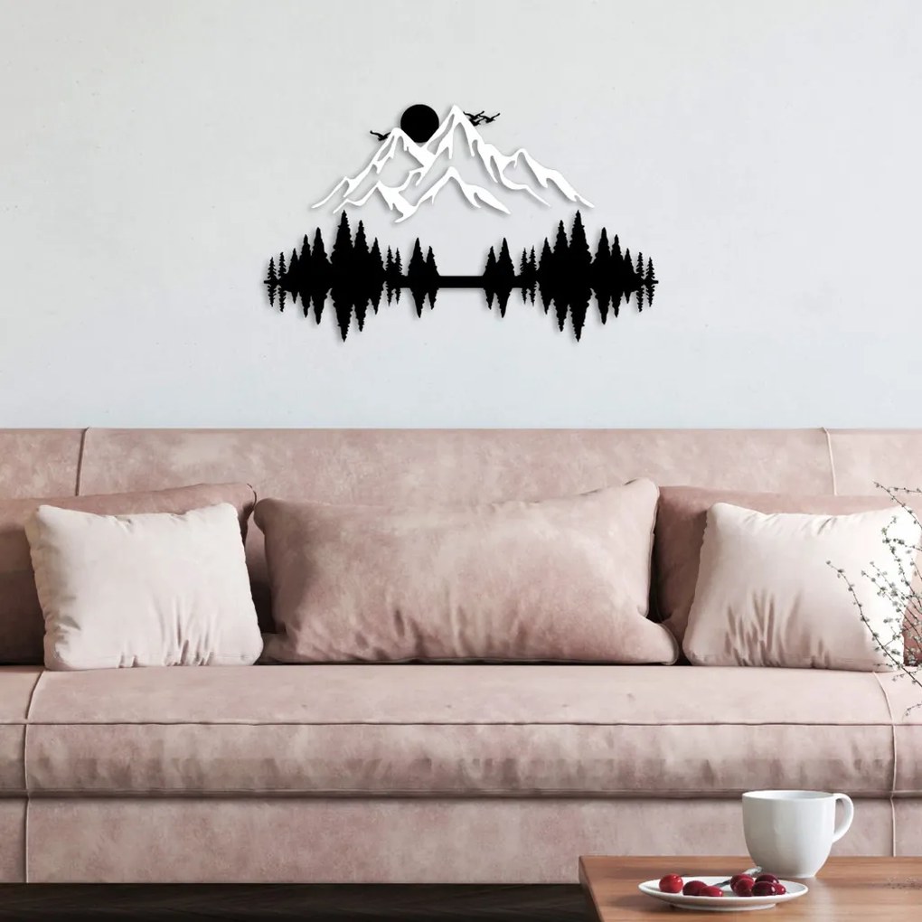 Nature fém fali dekoráció, 52×20 cm