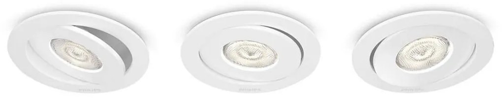 Philips 59183/31/16 - KÉSZLET 3x LED  Beépíthető lámpa ASTEROPE LED/4,5W/230V