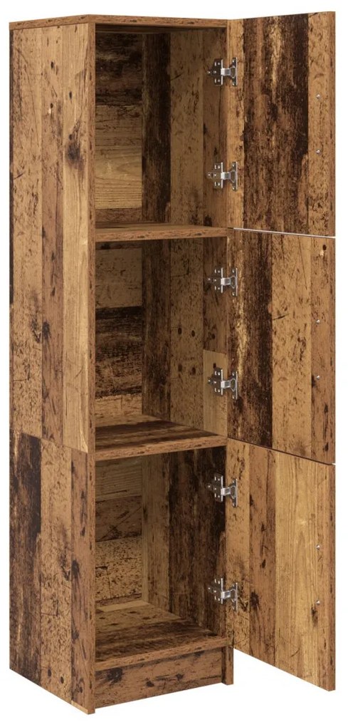Magas Tároló Régi fa 31,5 x 32 x 124 cm Faanyag